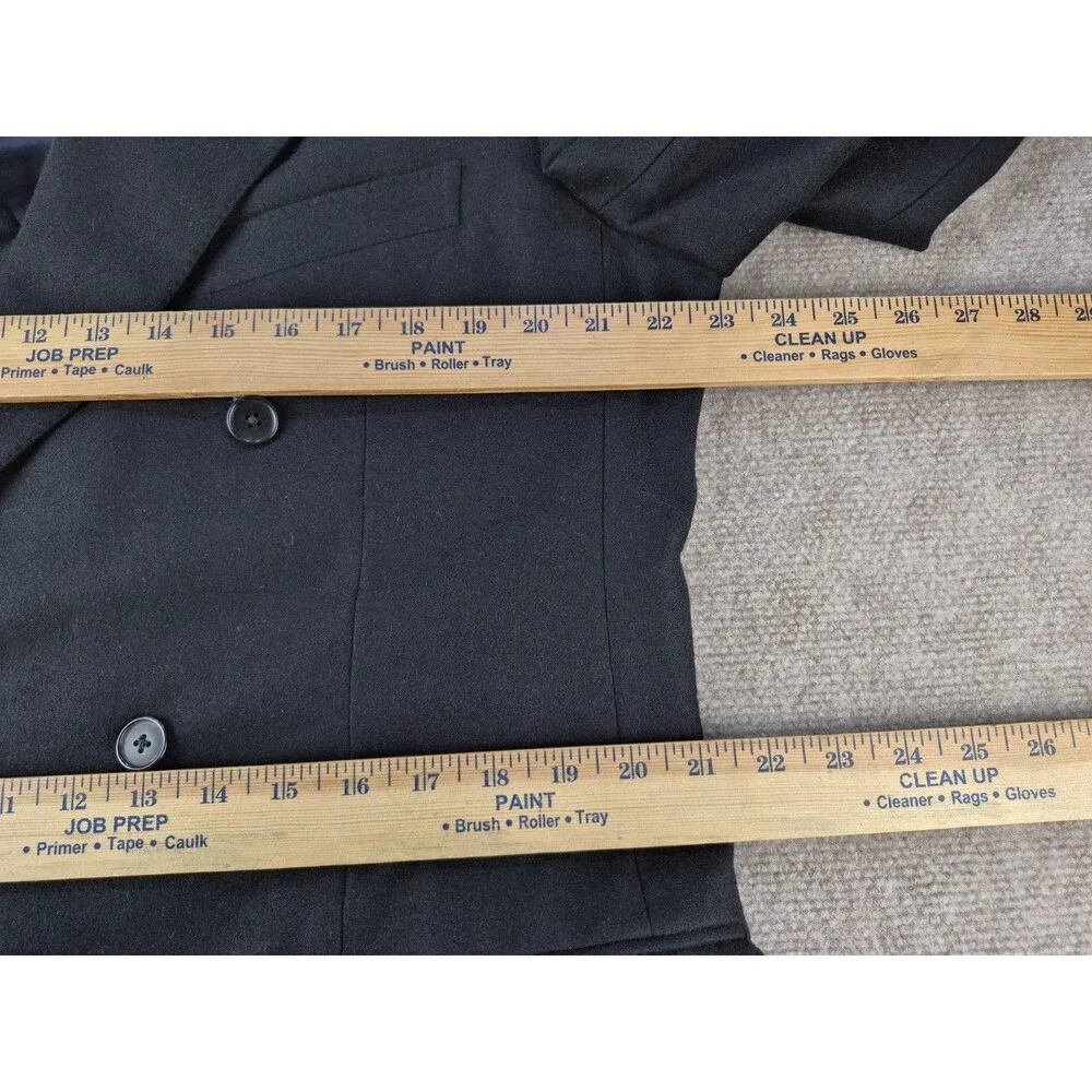 Ermenegildo Zegna Taglio Exclusivo Sport Coat US 44L Men Black Wool/Cashmere DB